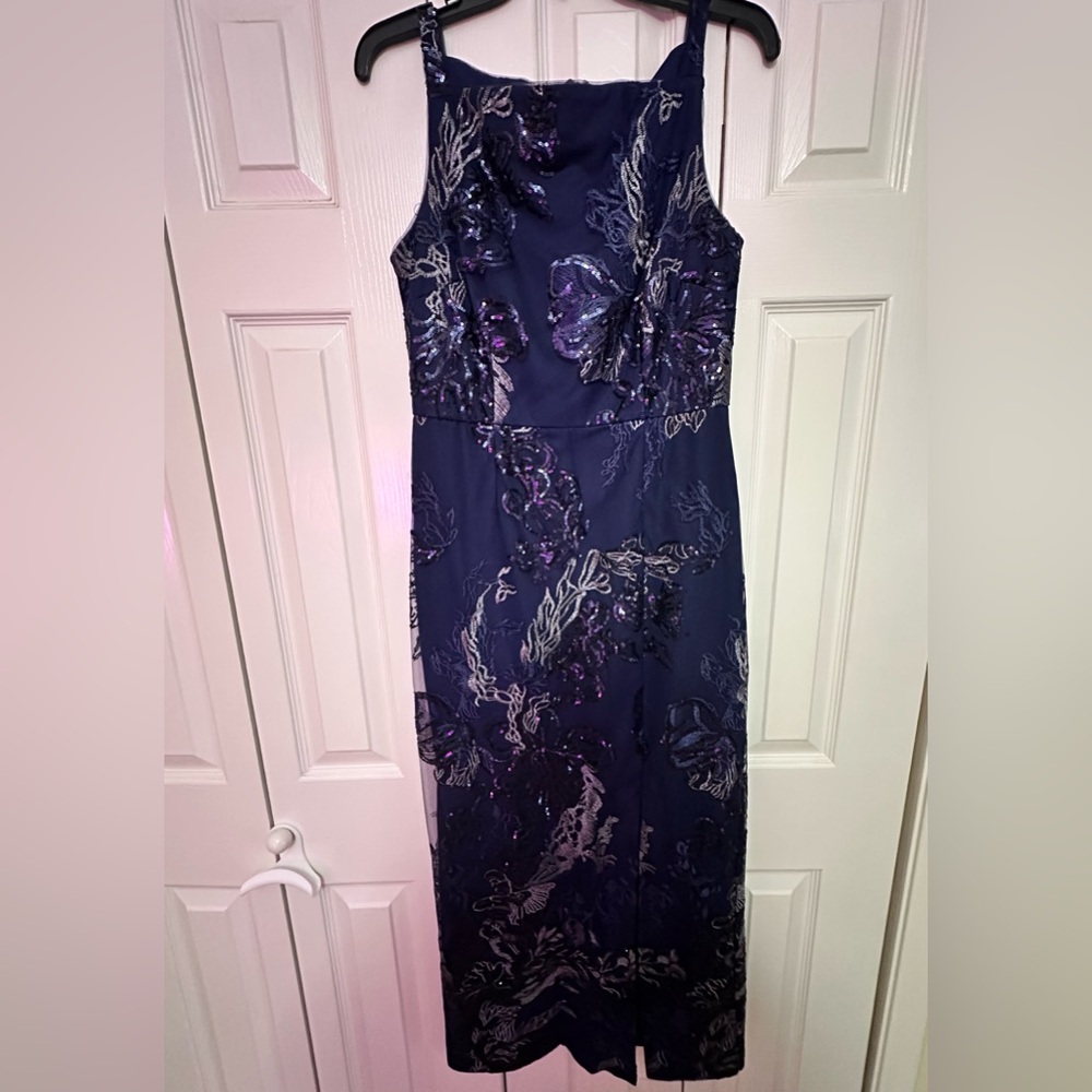 JS Collections Clara Sequin Apron Gown
